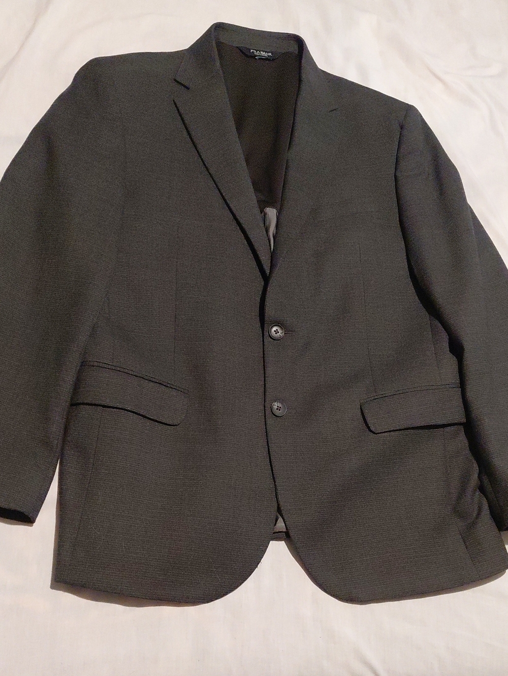 Jos. A. Bank Men's Charcoal Gray Two-Button Sport Coat 43R Slim Fit Wool Blend